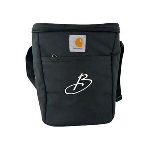Carhart Vertical Black 12 can cooler Lunch Box Bag Insulated Strap Bag